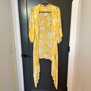 Billabong Yellow Floral Kimono